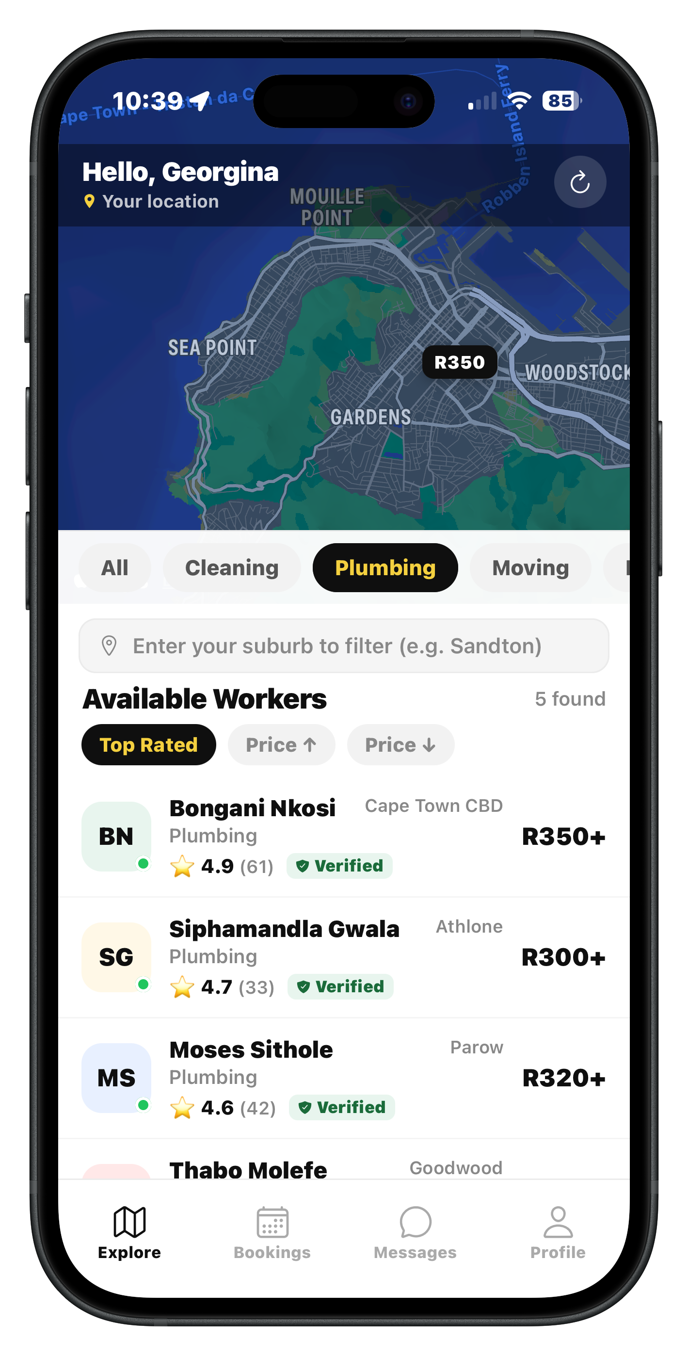 Plumbing workers