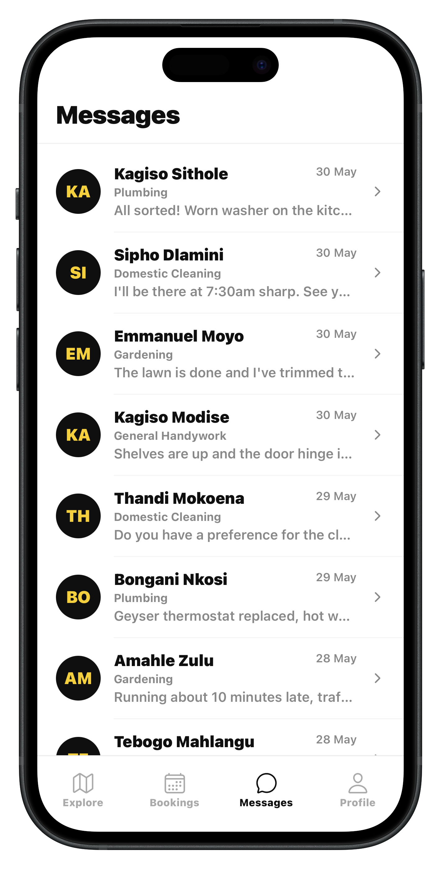 Zinto messages inbox